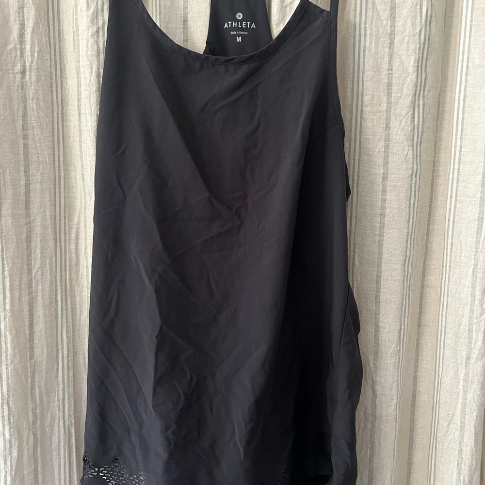 Athleta Women's Elegant Black Tank Top